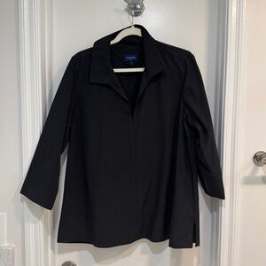 Tuckernuck Black Tunic with Long Sleeves and Lightweight Fabric